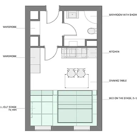 Διαμέρισμα The Cute, Sunny In The Center +p